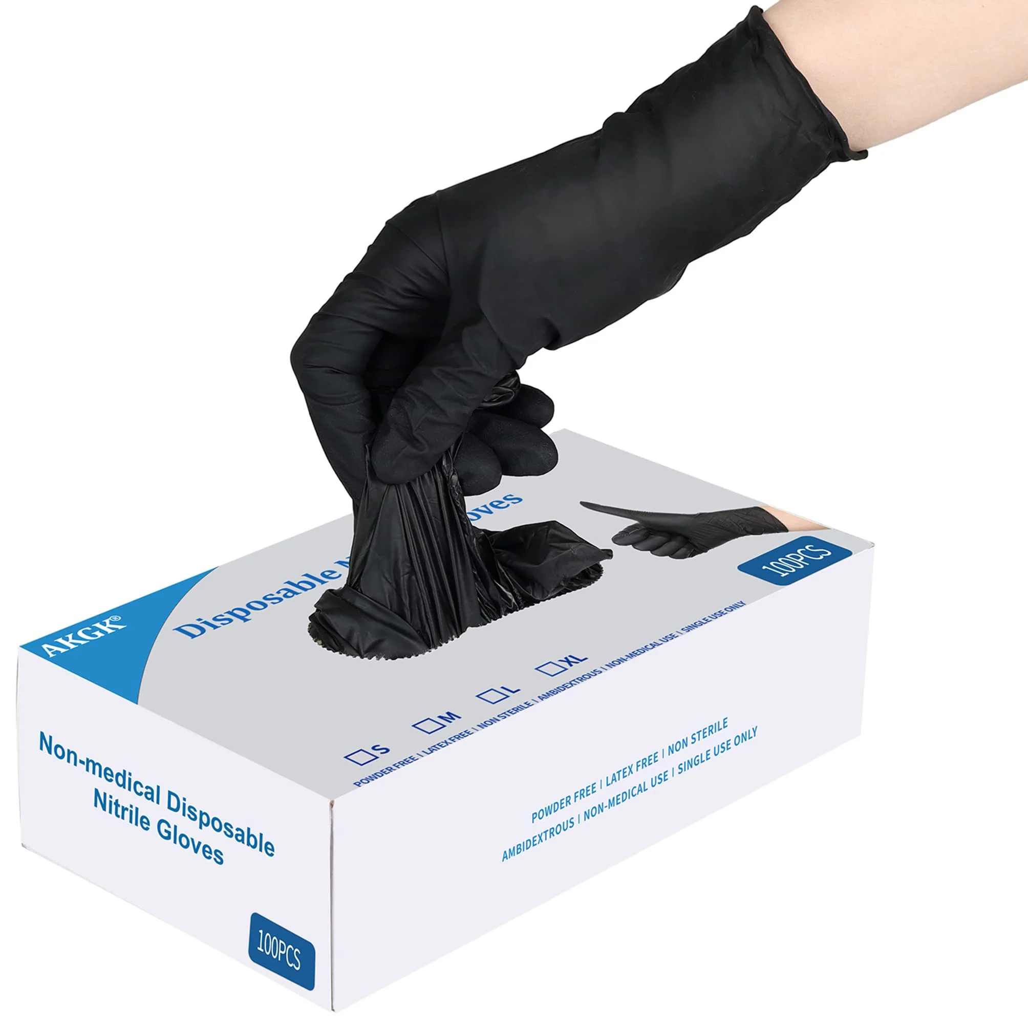 Disposable Nitrile Gloves Medium Size 100pcs - Image 9