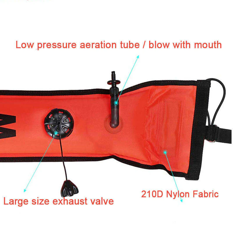 Dive Safety 120cm Surface Marker Buoy Pink - Image 4