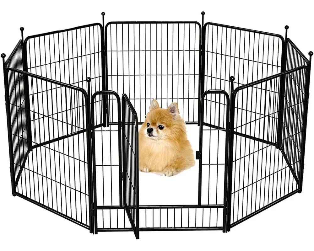 Dog Playpen Pet Play Pen 10 Panel 80*80cm - Image 2