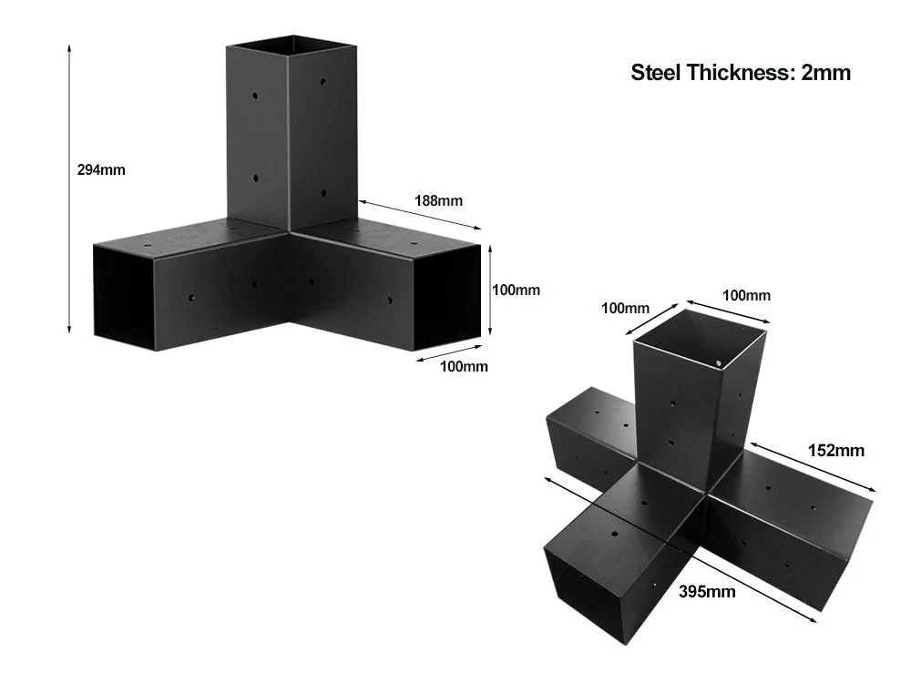 Double Pergola Hardware DIY Connector Kit - Image 2