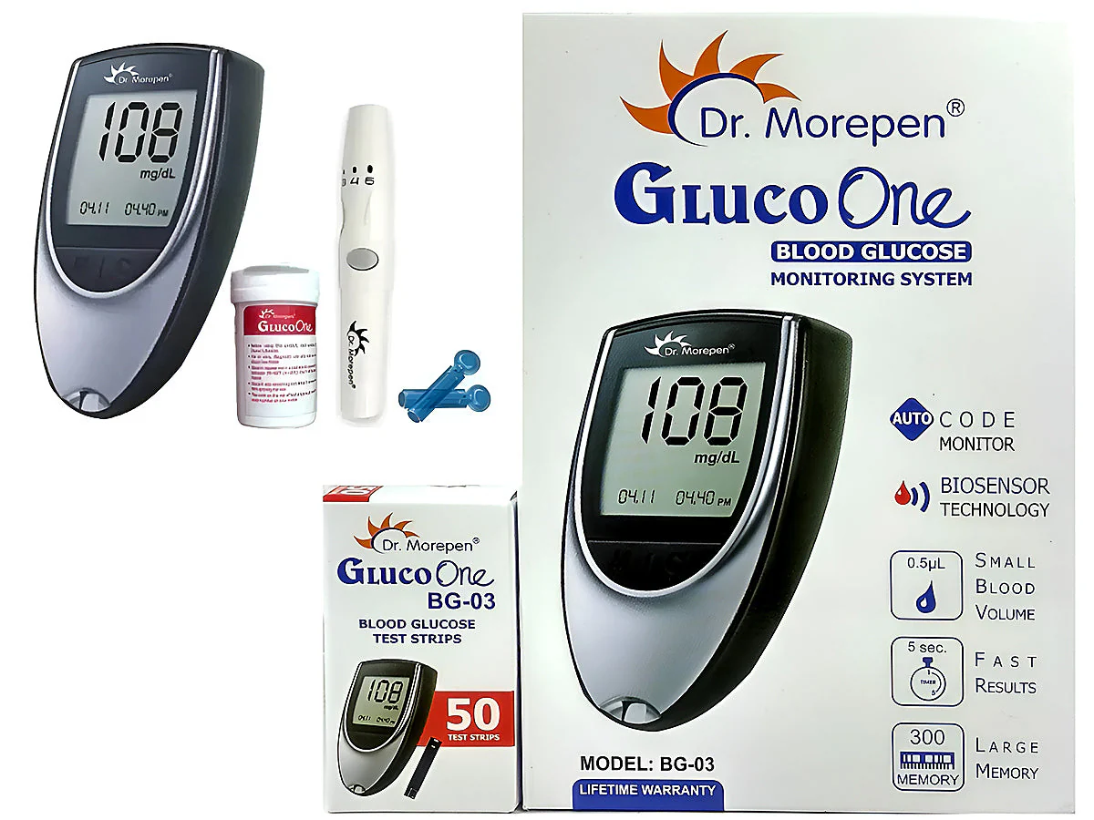 Dr. Morepen Blood Glucose Meter with 50 Strips - Image 4