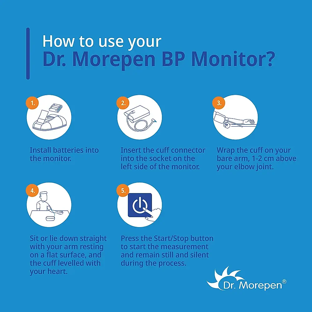 Blood Pressure Monitor Dr. Morepen BP-14 - Image 8