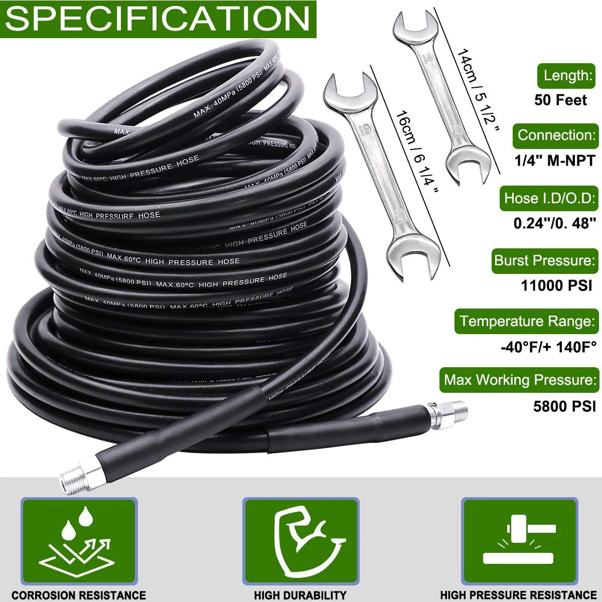 Drain/Pipe Cleaning Kit for Pressure Washers 15m - Image 5