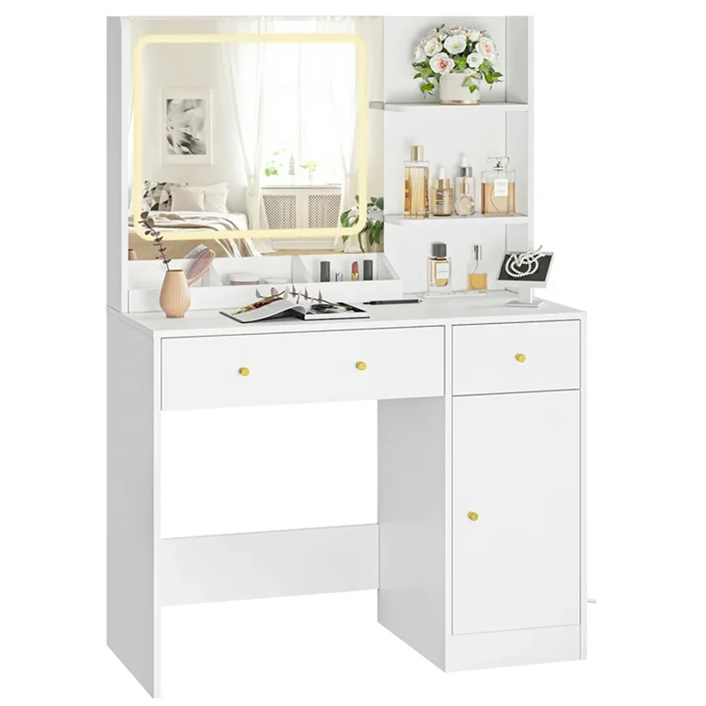 Dressing Table – 120CM Dressing Table with Mirror LED Lights