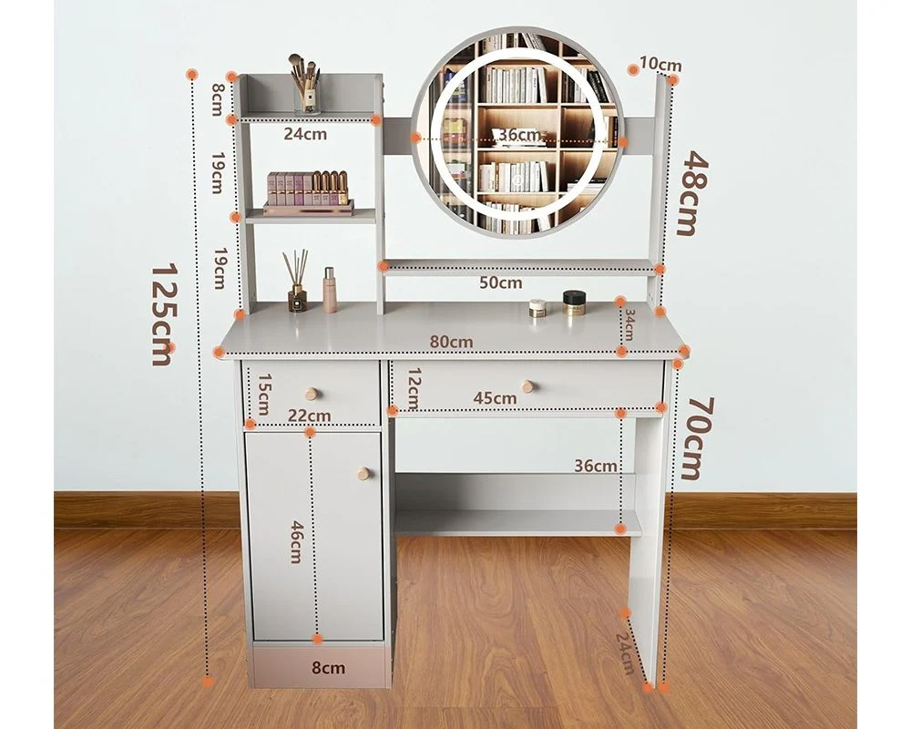 Dressing table with LED Mirror - Image 9