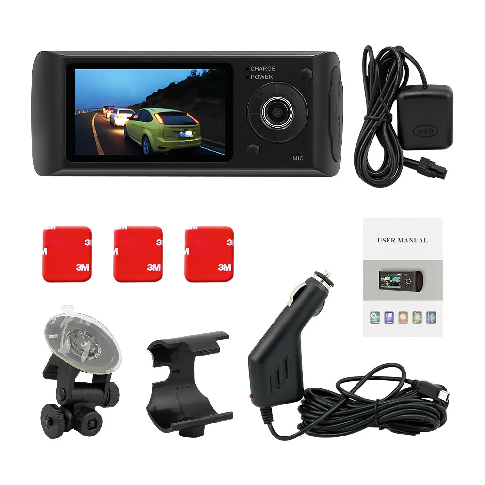 Dual Car Dash Camera with GPS - Front and Rear - Image 15