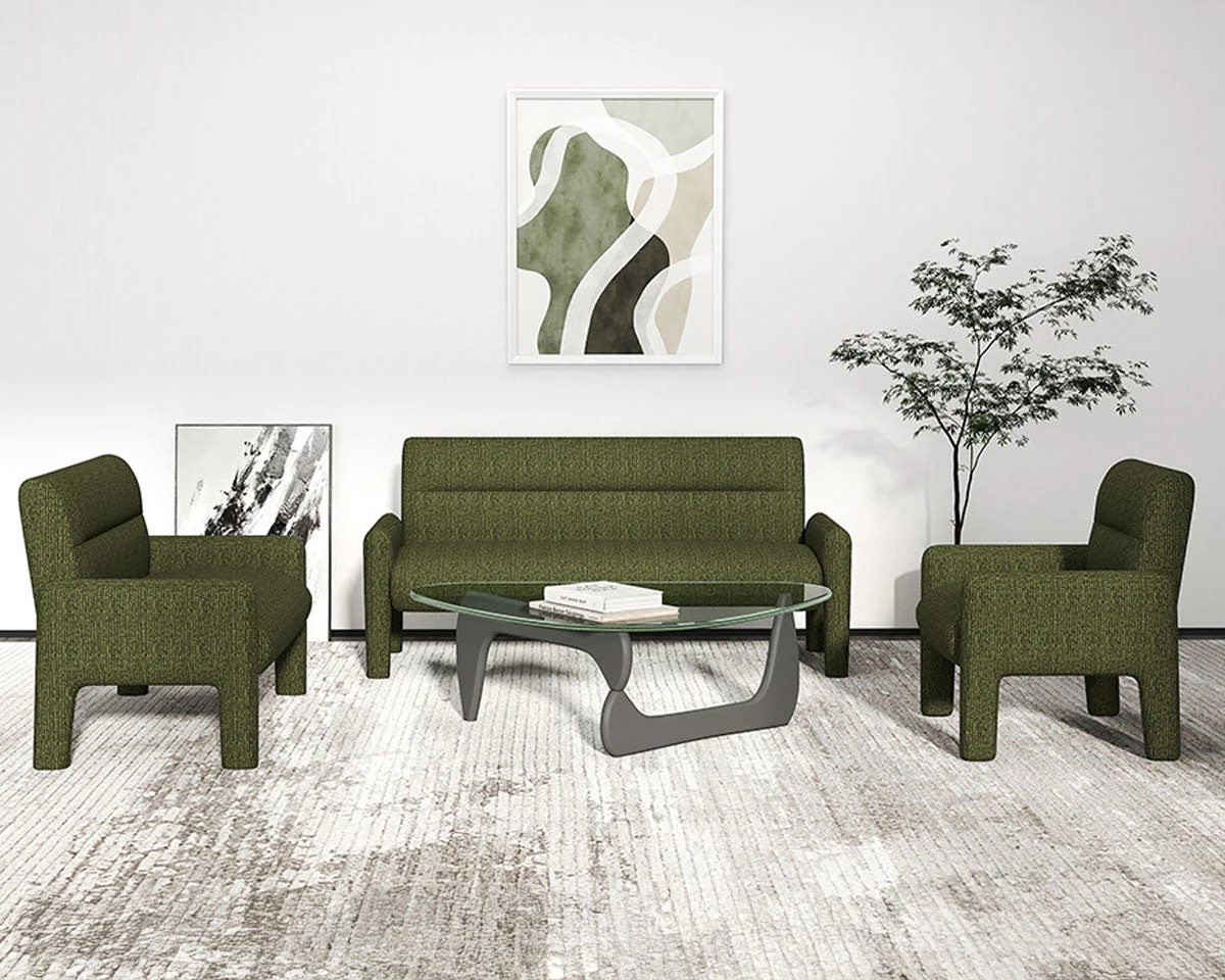 Dubai Hunter Modern 3 Seater Sofa Green - Image 4