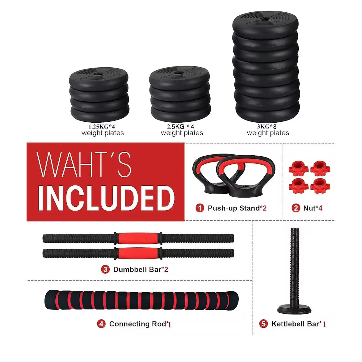 Dumbbells Set 40KG - Image 3