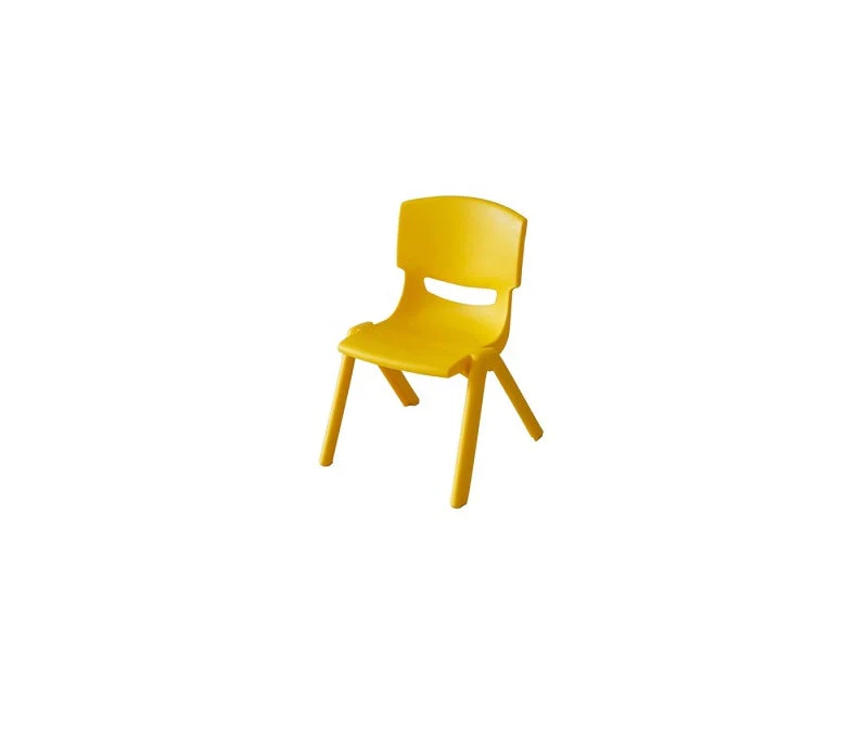 Durable Plastic Children's Chairs - YELLOW - Image 2