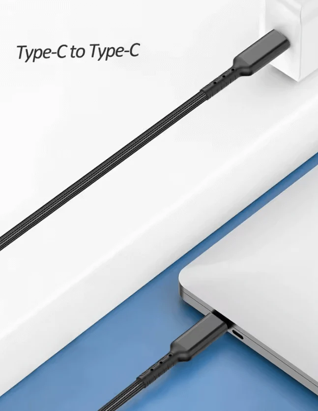 Durable Type-C to Type-C Cable – Fast Charging & Data Sync USB-C Cable - Image 2