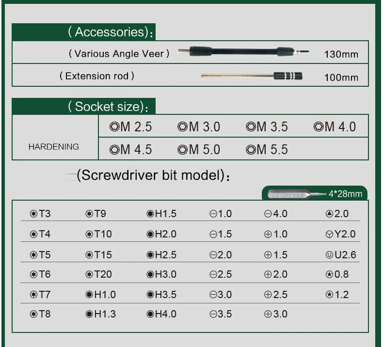 Elecall Screwdrive Mini Precision Screw driver Set, 45 in 1 - Image 4