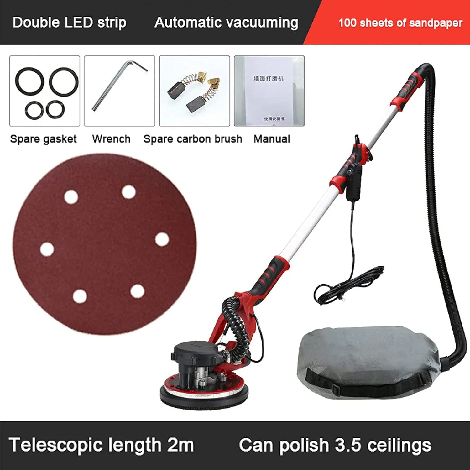 Electric Dry wall Sander 800W - Image 2
