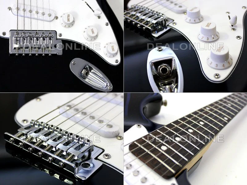 Electric Guitar, MS-100/BK, Glossy Black - Image 2