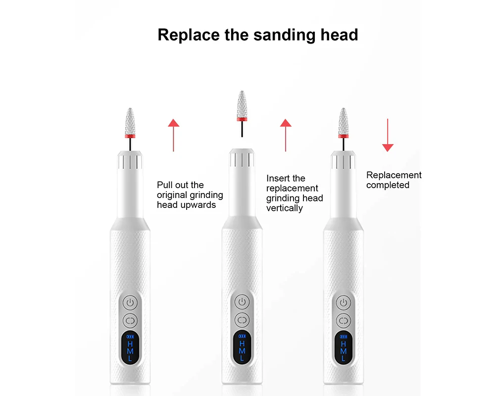 Electric Nail File Drill Manicure Set Rechargeable - Image 4