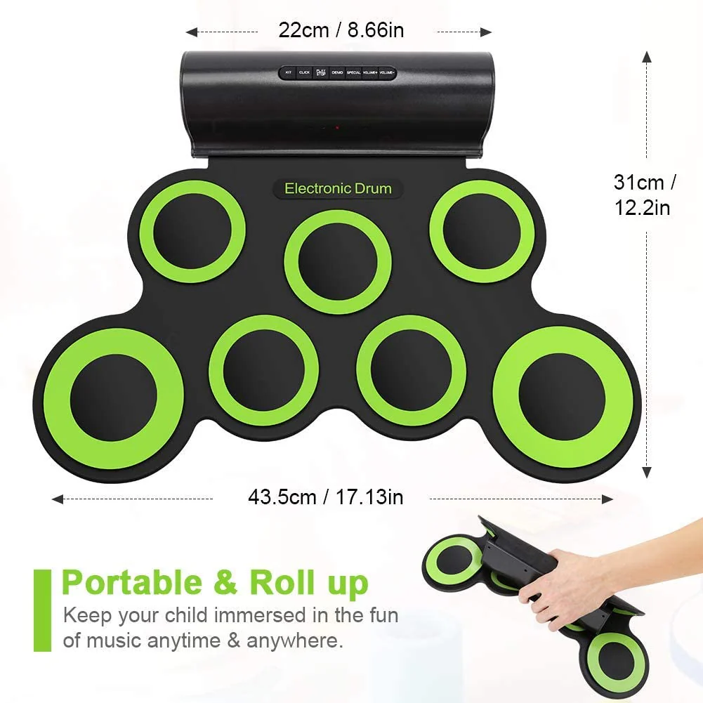 Electronic Roll Up Drum Kit - Image 4