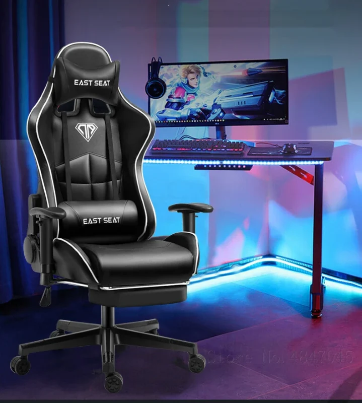 Gaming Chair – Ergonomic Reclining Gaming Chair with Footrest - Image 52