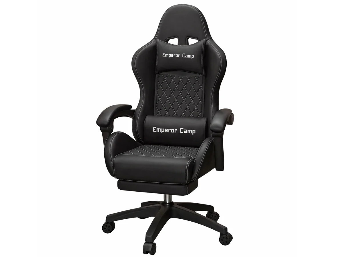 Ergonomic Office Chair with Massager and Footrest Gaming Racing Chair - Image 12