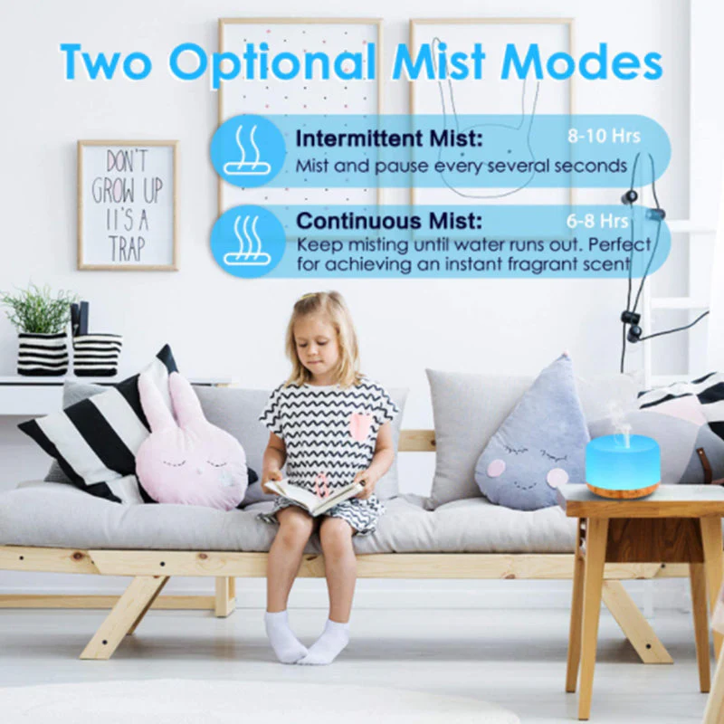 Essential Oil Diffuser 500ml Remote Control Diffusers with 10ml Essential Oil - Image 6