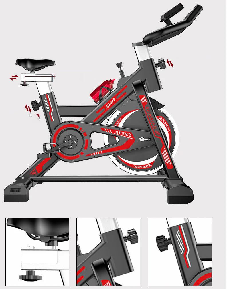Exercise Bike Spin Bike with Heart Rate Monitor - Image 13