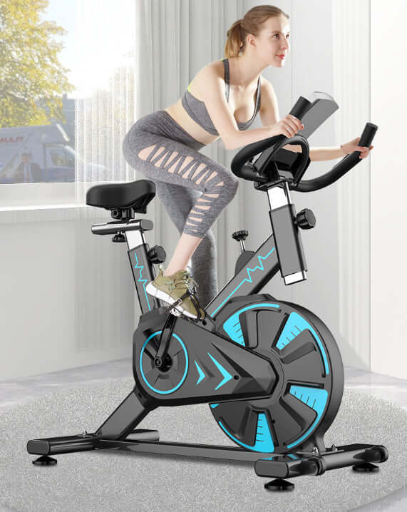 Exercise Bike Spin Bike with Heart Rate Monitor - Image 2