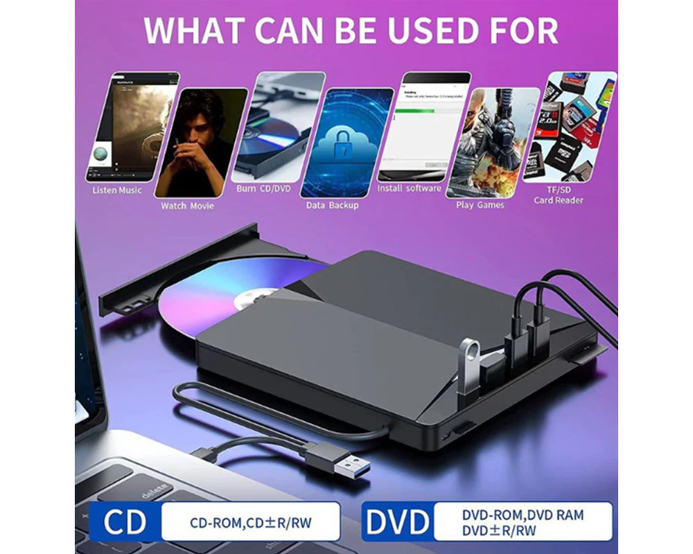 External DVD Drive CD/DVD Writer - Image 10