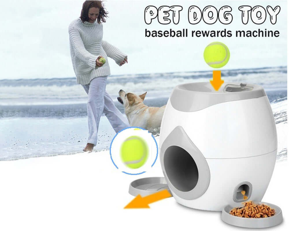 Fetch-N-Treat Dog Toy Tennis Ball Machine Fetch and Treat Toy - Image 3