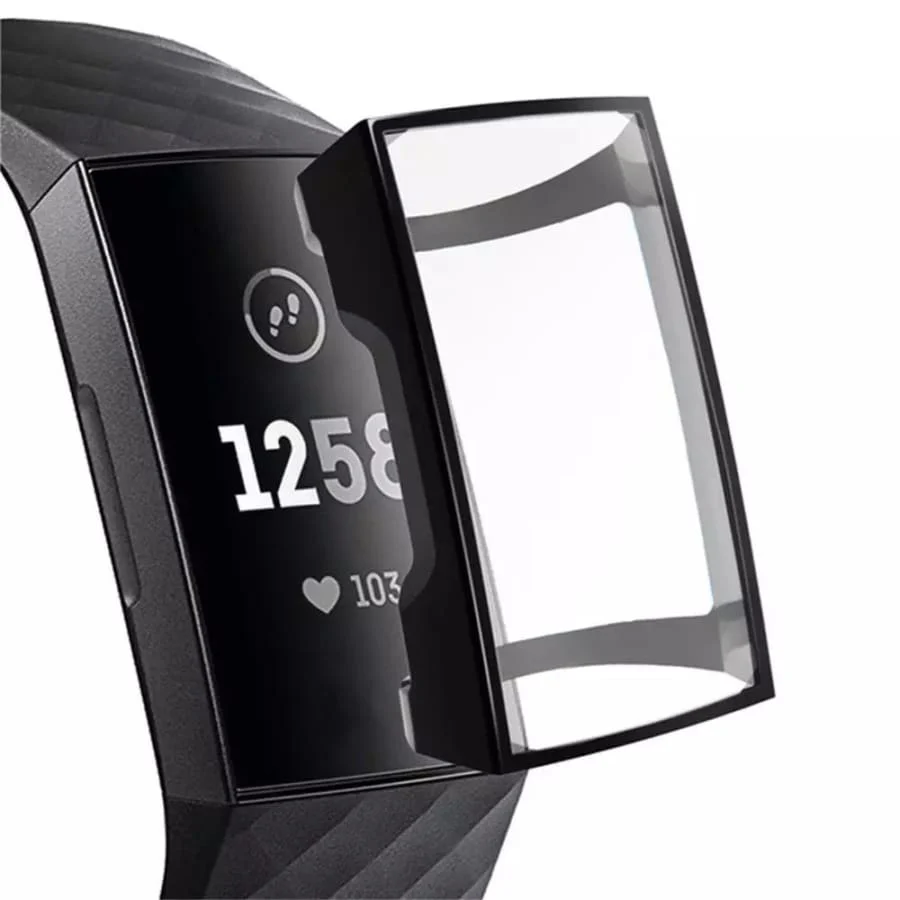 Protective Case for Fitbit Charge 3 / 4 (Black) - Image 2