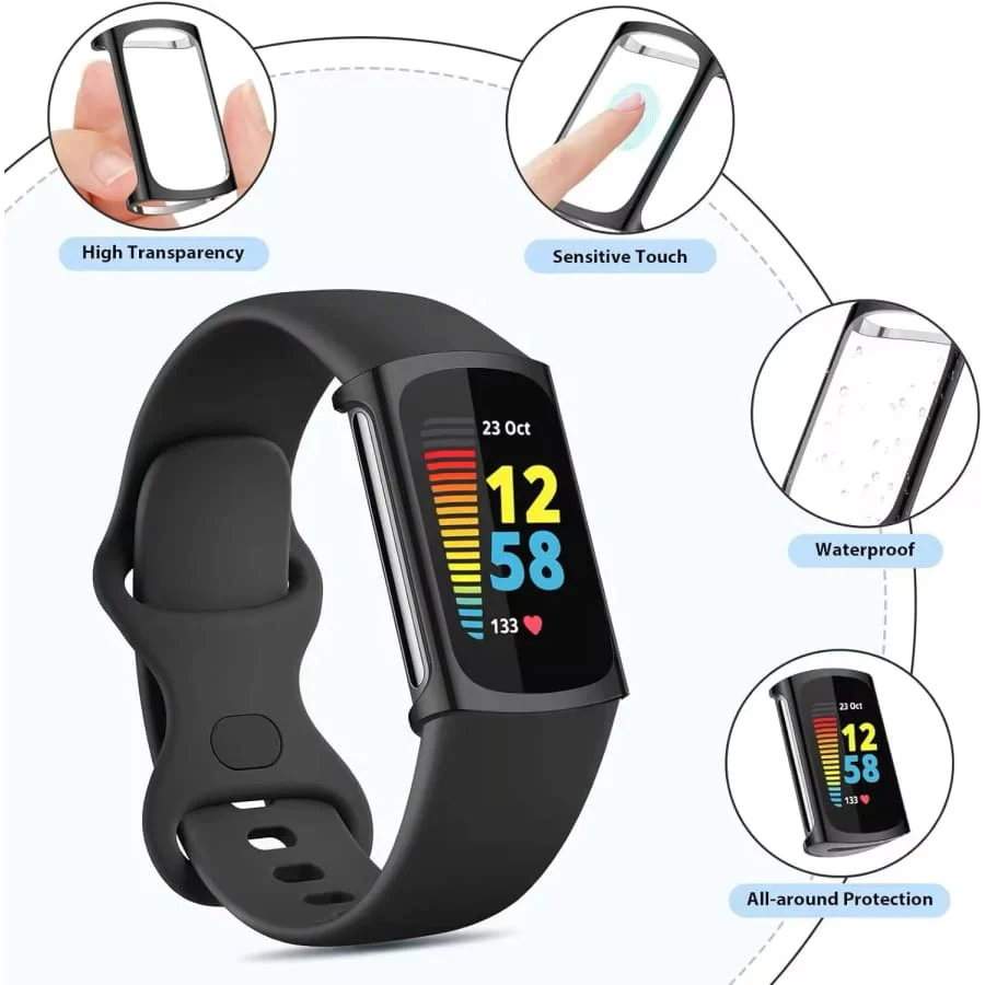 Protective Case for Fitbit Charge 6 (Silver) - Image 3