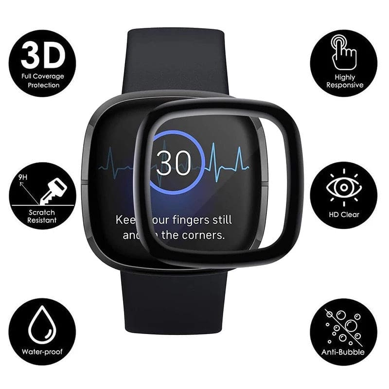Screen Protectors for Fitbit Versa 3 (Pack of 2) - Image 3