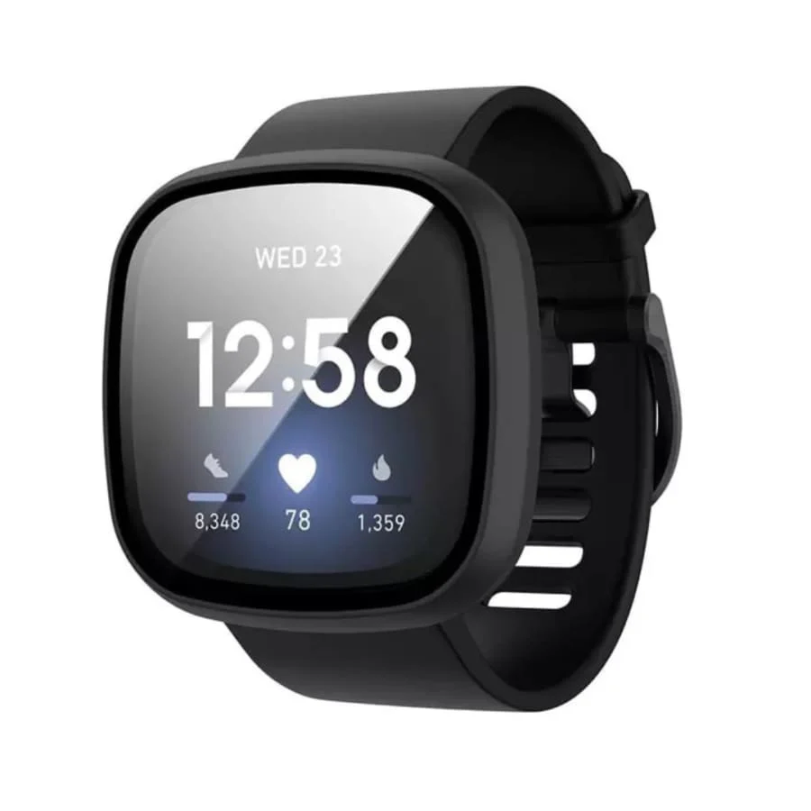 Protective Case for Fitbit Versa 4 (Black) - Image 2