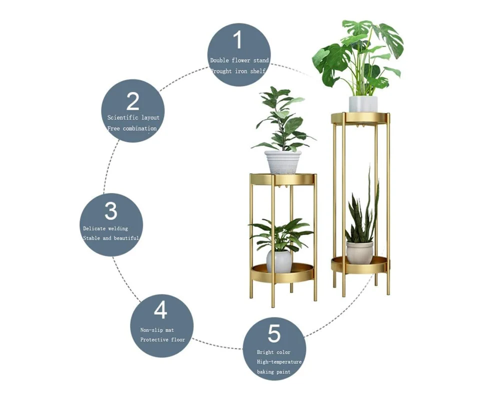 Flower Stand Plant Pot Rack - Image 3