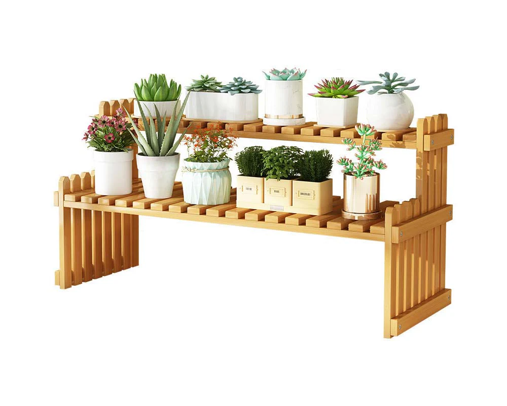 Flower Rack Bamboo Plant Stand - Image 7