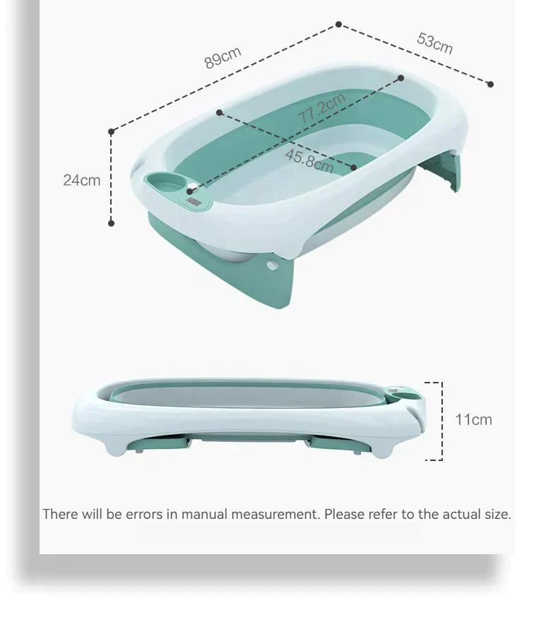 Foldable Baby Bath Tub & Soft Drying Bath Seat -Grey - Image 11