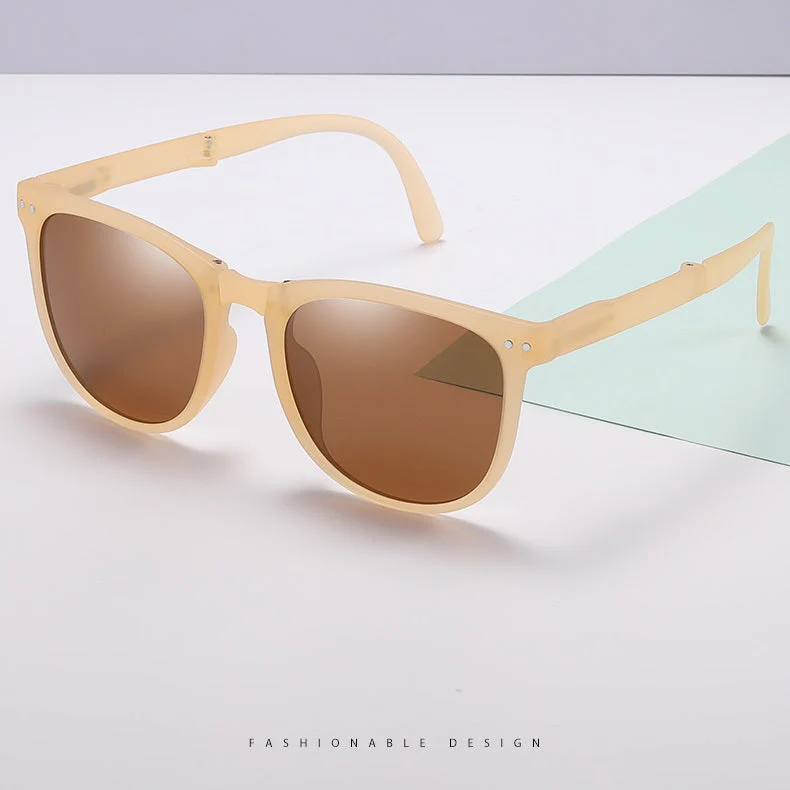 Foldable HD Polarized Lens Sunglasses Anti-Blue Ray Hydrophobic - Image 2