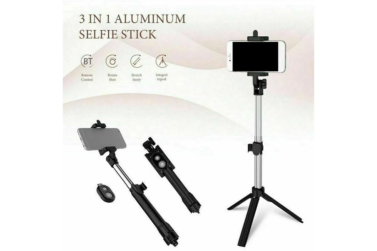 Foldable Selfie Stick Bluetooth Selfie Stick - Image 2