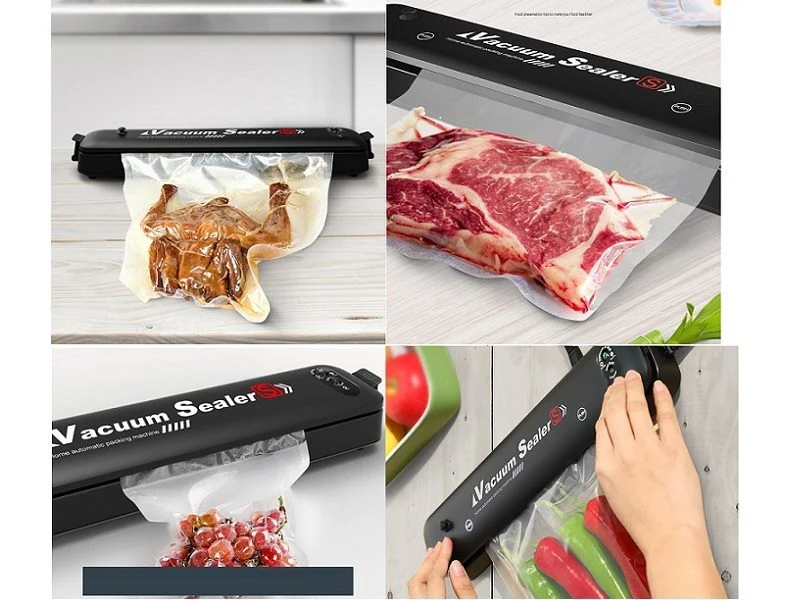 Food Vacuum Sealer Meat Packing Machine Sealing Automatic Saver Packer + 5 BAGS - Image 9