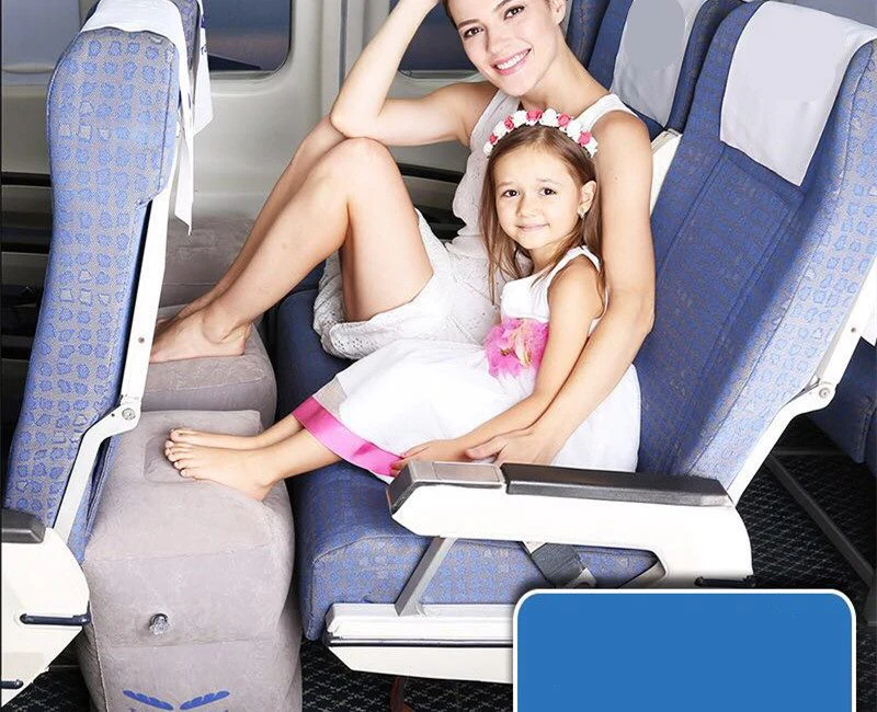 Foot Rest Portable Inflatable Stool Pillow Air Travel Home Relax Footrest Pad - Image 2