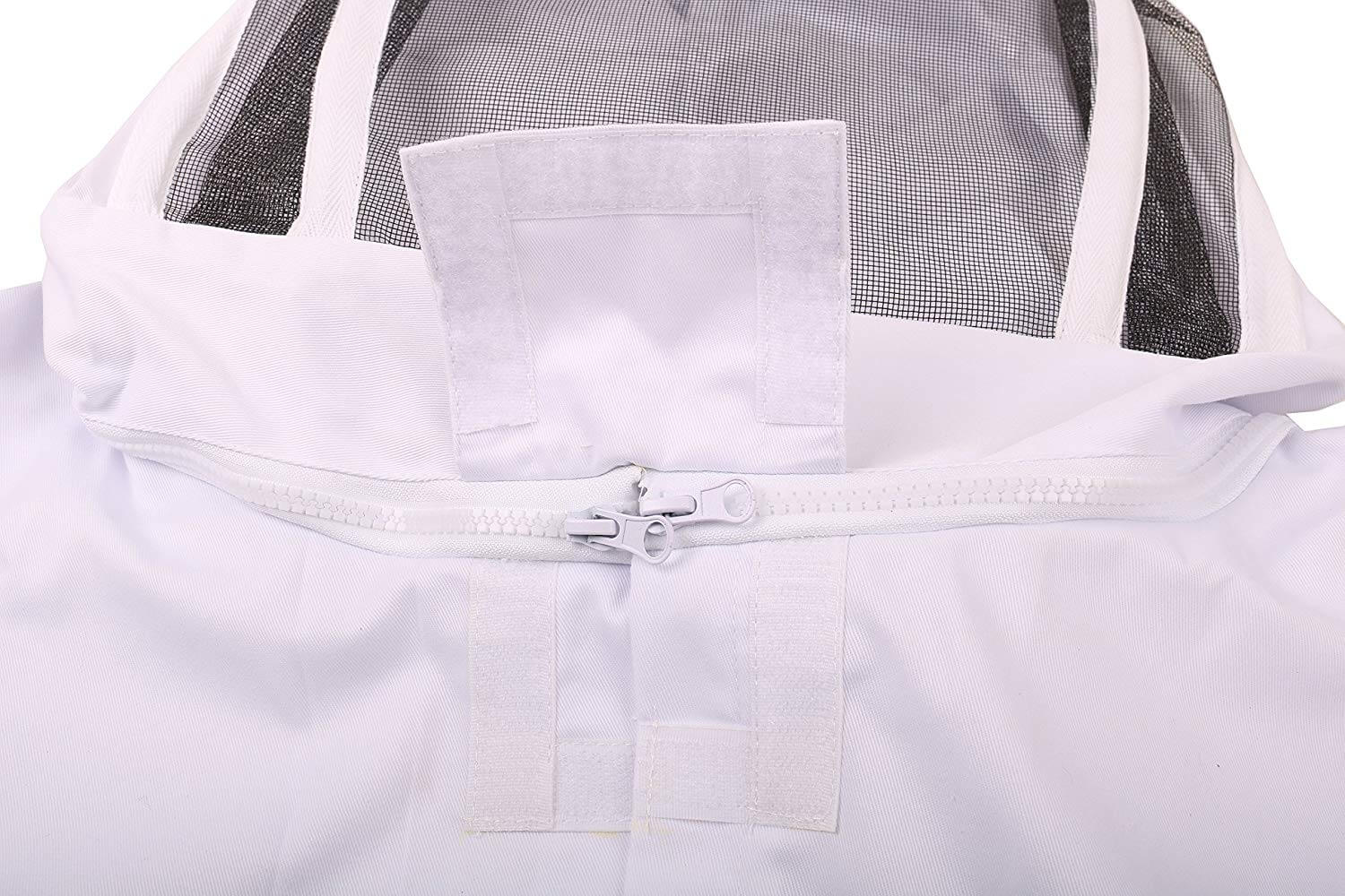 Full Body Beekeeping Suit Hooded Veil Bee Farm Clothing Xxl - Image 3