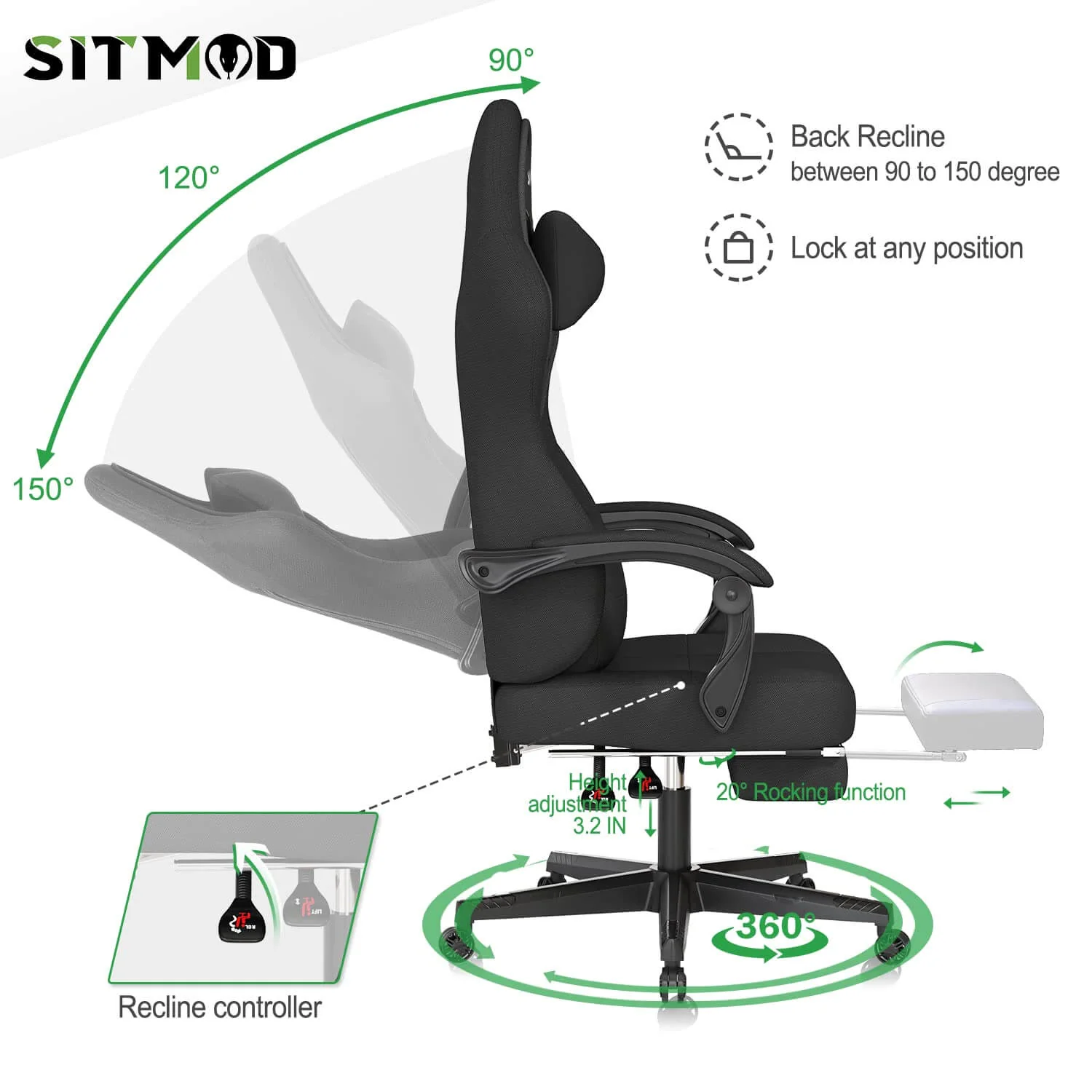 Gaming Chair Ergonomic Video Game Chair - Image 5