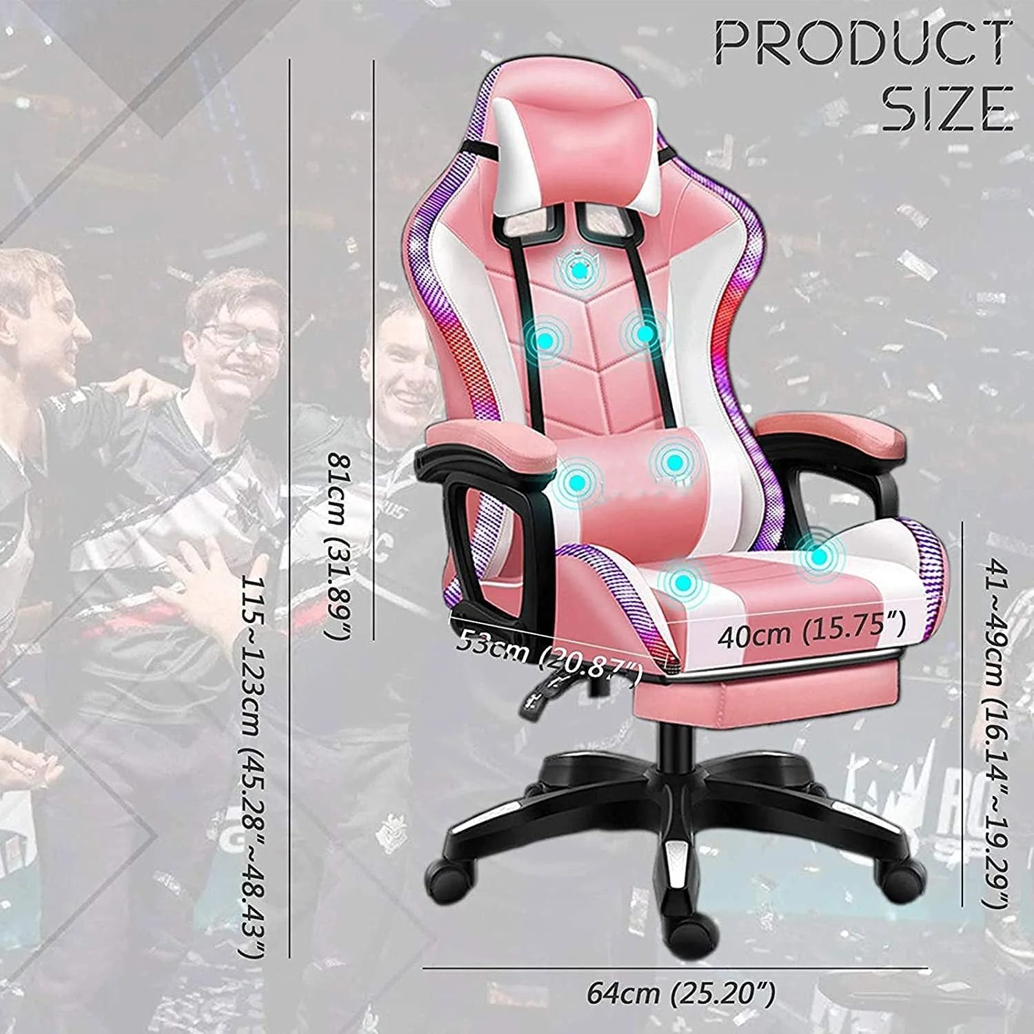 Gaming Chair with Desk – RGB Gaming Chair Combo with Gaming Desk Table - Image 7