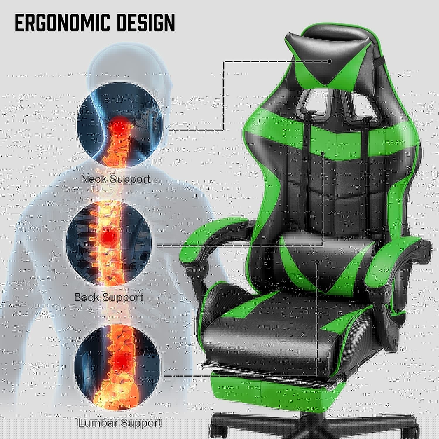 Gaming Chair Racing Chair + Desk - Image 11