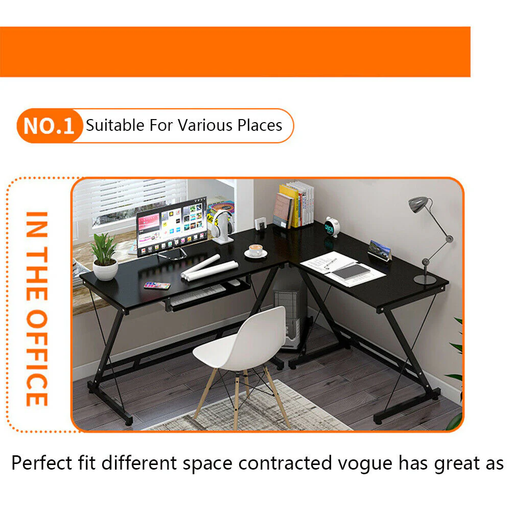 Gaming Computer Desk with Keyboard Tray - Image 5