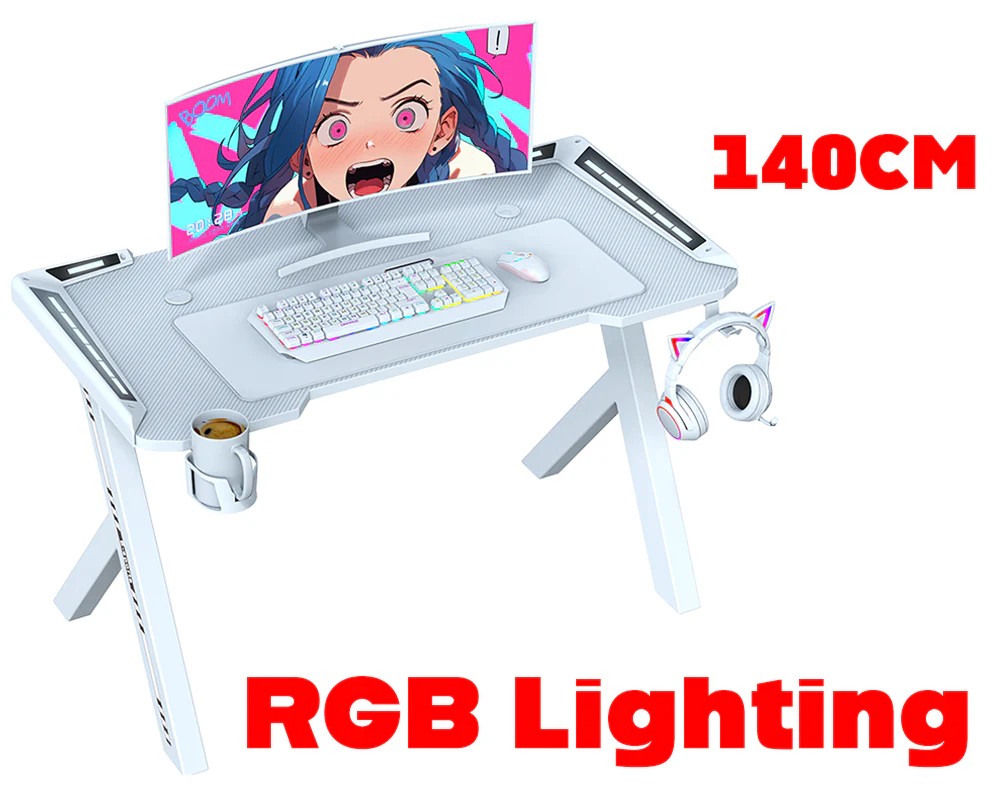 Gaming Desk with RGB LED Lights - Image 3