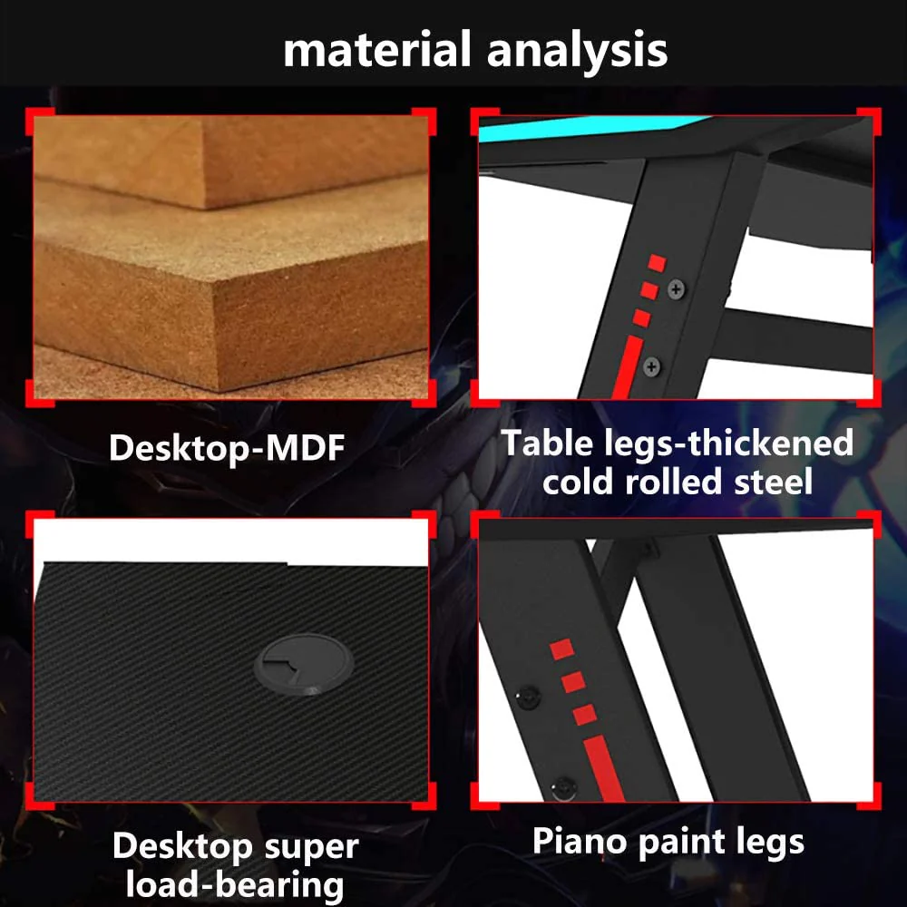 Gaming Desk Office Desk Table - Image 13