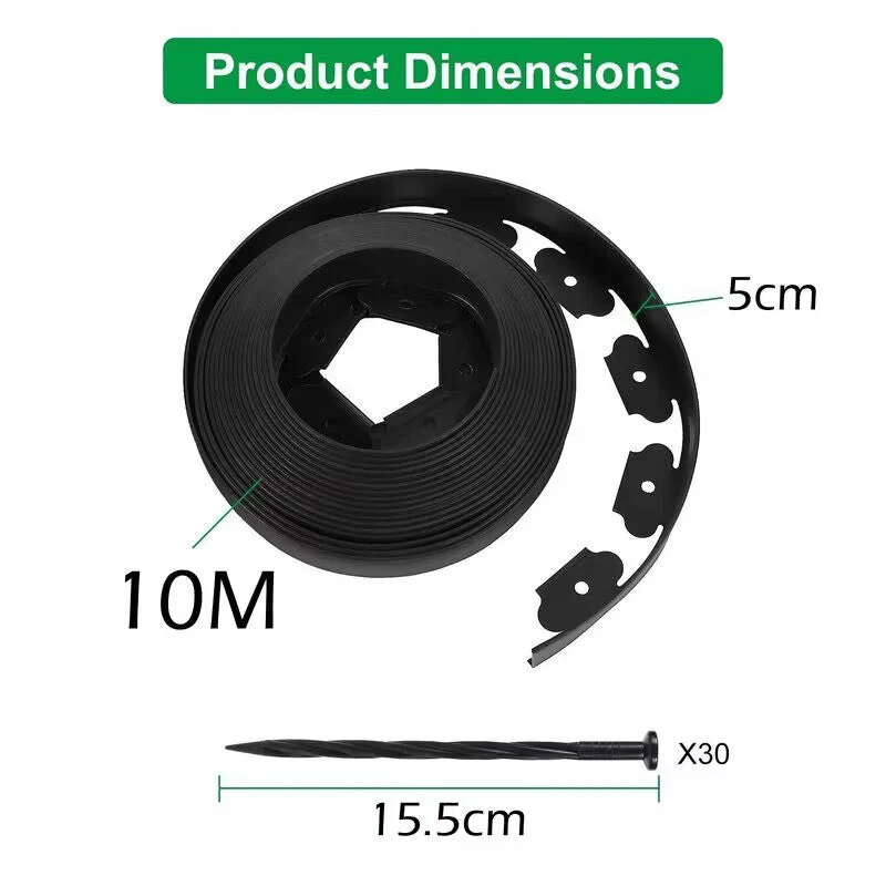 Garden Lawn Edging Landscape Edging 10Mx6PCS - Image 10