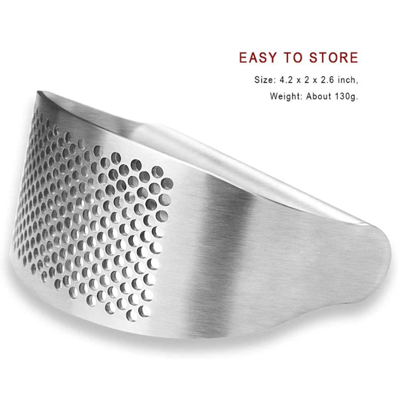 Garlic Press Rocker Stainless Steel Garlic Crusher - Image 4