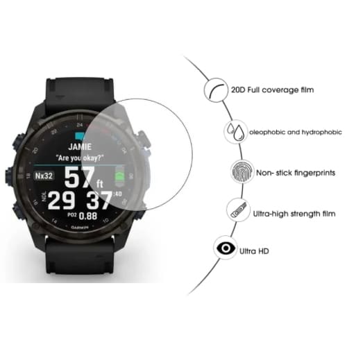 Screen Protectors for Garmin Descent Mk3i (43mm) (Pack of 2) - Image 2