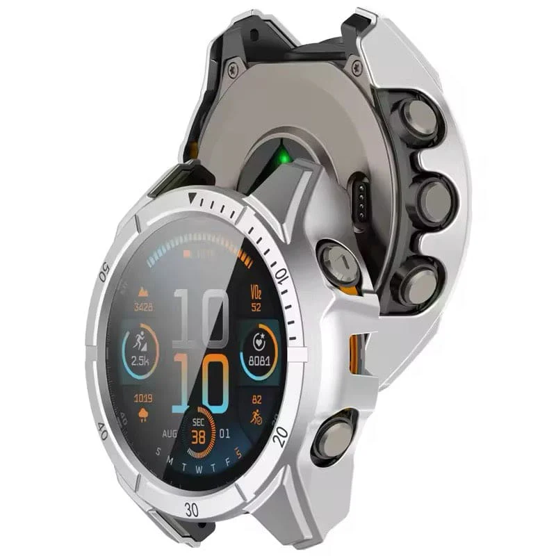 Protective Case for Garmin fenix 8 (51mm) Series (Silver) - Image 2