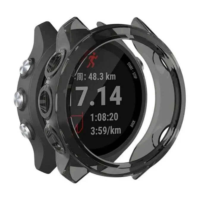 Protective Case for Garmin Forerunner 245 Series (Black Smoke) - Image 2