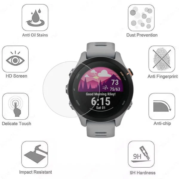 Screen Protector for Garmin Forerunner 255 Watch - Image 3